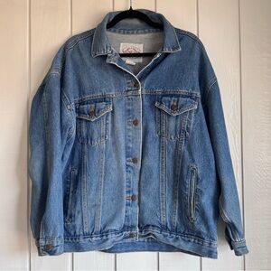 Vintage Venezia Blue Denim Bomber Jacket